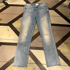 Mother “Rascal Ankle Snippet” jeans Sz 25